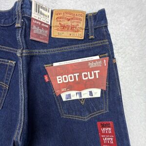 Levis 517 Boot Cut Denim Jeans Mens 31x34 Blue NWT
